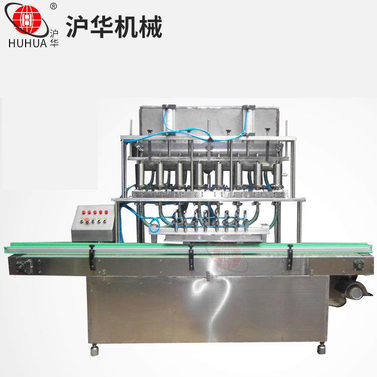全自动直线式灌装机气动连续式灌装芝麻酱麻油灌装设备