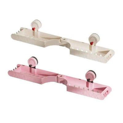 Bathroom Shelf Organizer No Drill Versatile Suction Cup