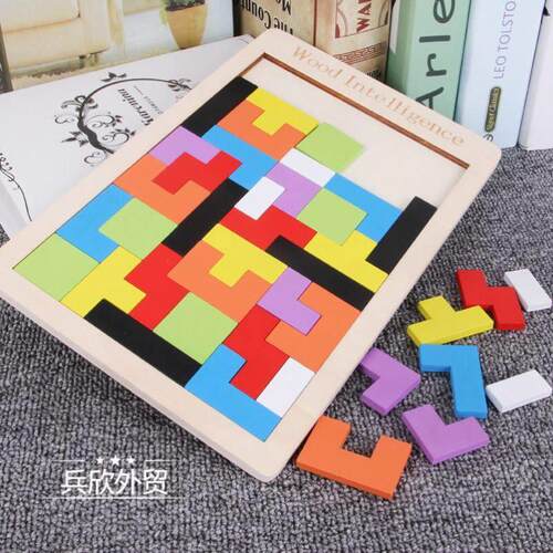 puzzle children wooden toy asure puzzle building block童