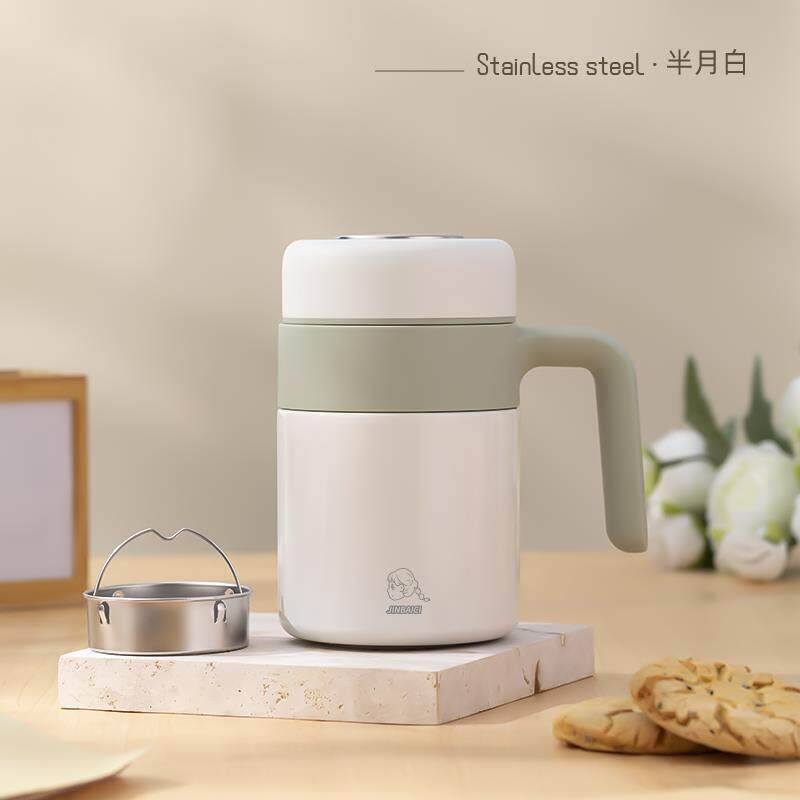 正品保温杯2023新款女高颜值公室水冬季把泡茶杯杯带带手柄高档办