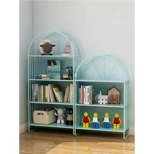 m儿童书架家客厅置物架头架子落地床多层用ok-168小型书柜卧室y铁