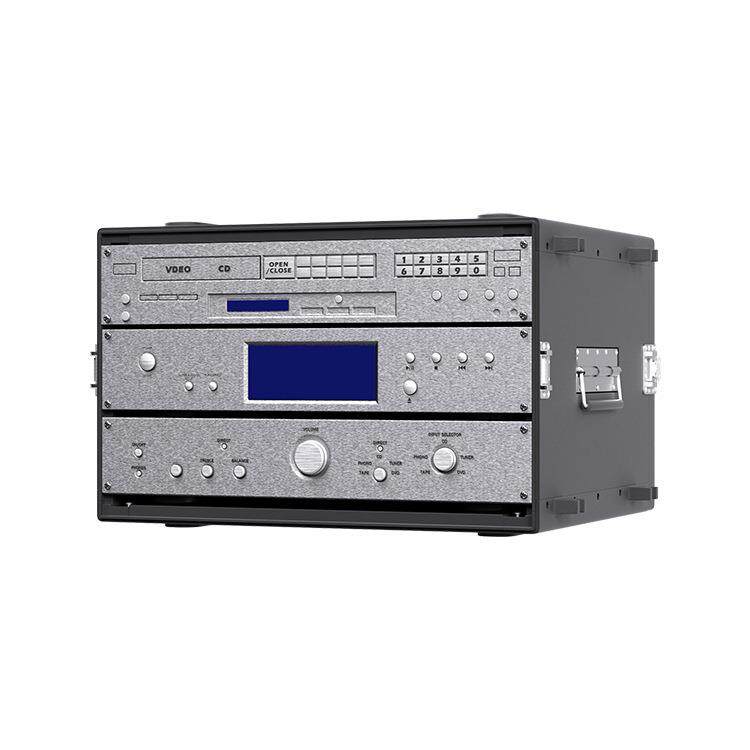 15寸功放机箱4U/6UPE+ABS机箱塑料箱舞台演出家用酒吧航空机箱