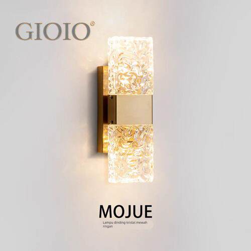 GIOIO后现代水晶壁灯北欧轻奢客厅背景墙楼梯过道卧室床头灯