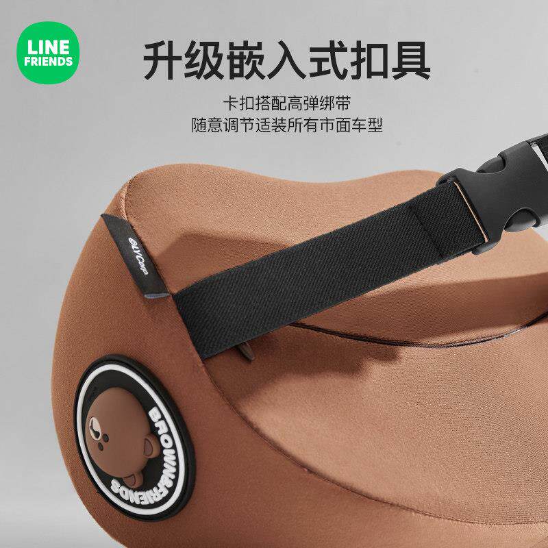 车枕头护颈枕车用靠枕靠垫枕车内座汽椅车枕头颈车载腰LF记忆棉靠