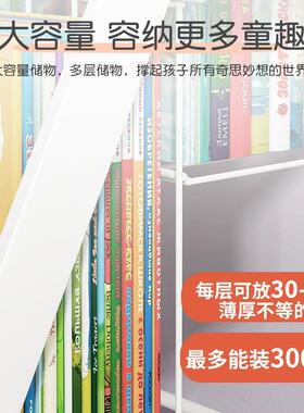 儿童书家用绘本柜架阅读移动玩GKJ具收纳架简架易宝宝书区置物架