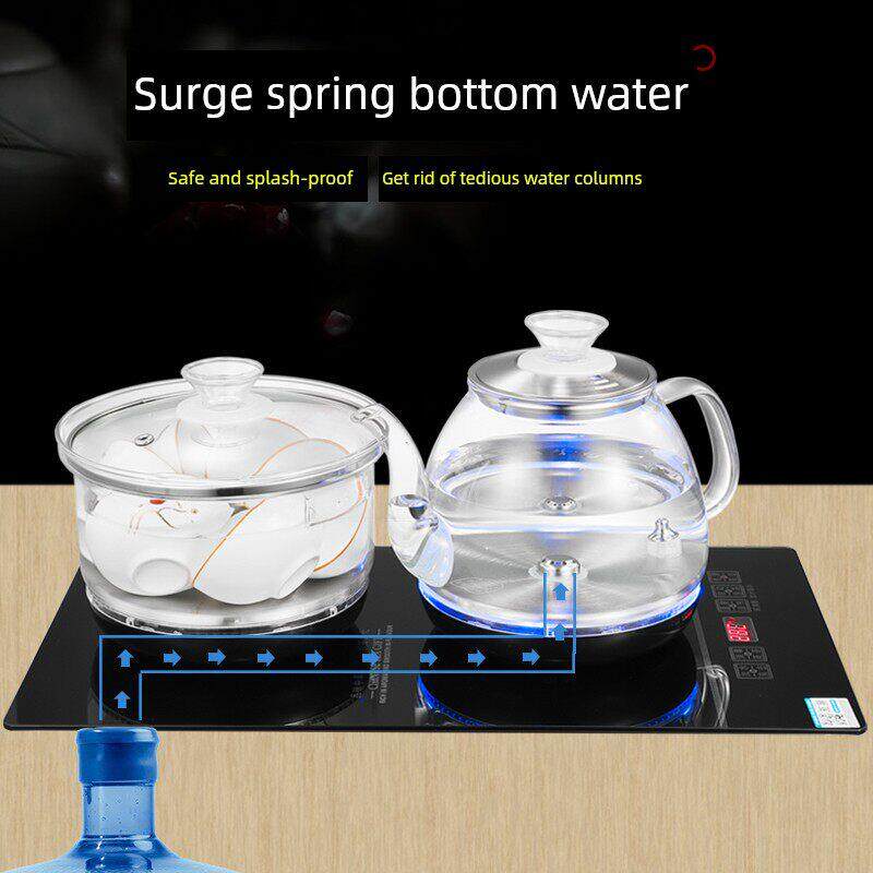 39X22嵌入式全自动上水电热水壶烧水壶大理石泡电磁茶炉茶具套装