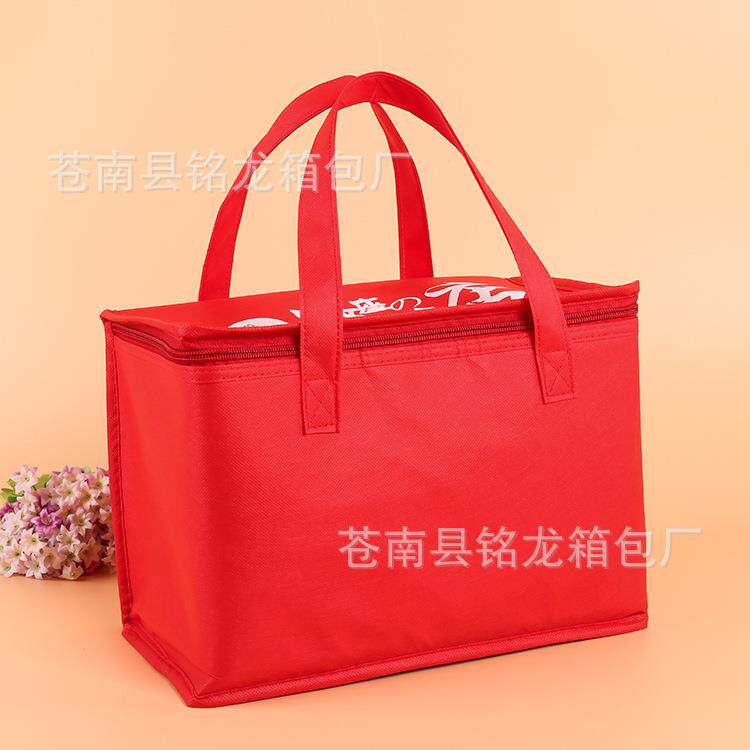 手提无纺布蛋糕保温袋大闸蟹铝箔保温包外卖生日便携冰袋
