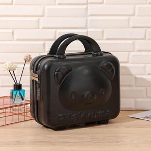 新款手提包行李化妆化妆女士小盒子4116英寸卡通可爱漫密动码箱轻