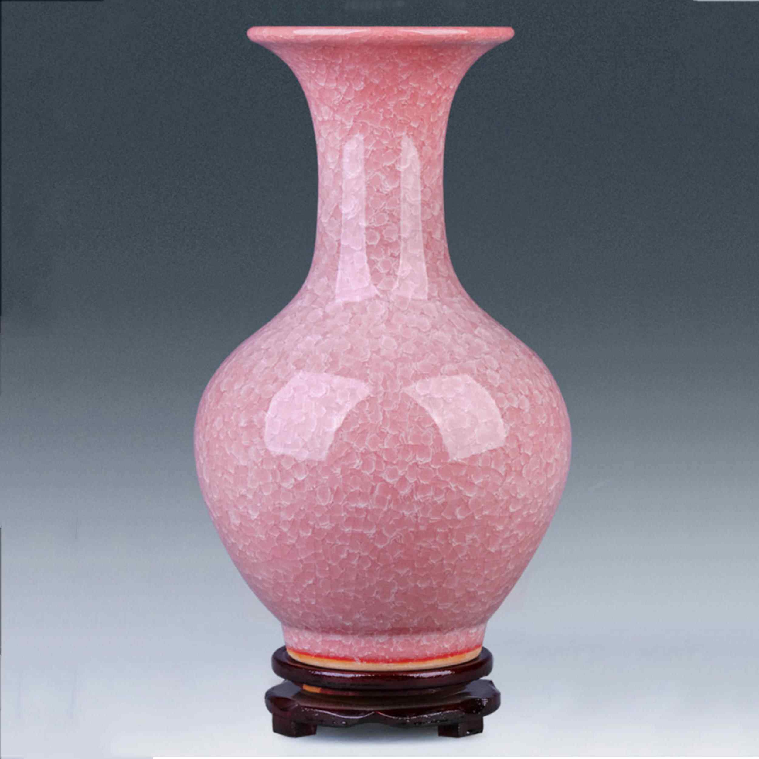 景德镇花瓶瓷器陶瓷客厅插花小号瓷瓶彷古中式家居博古架装饰摆饰
