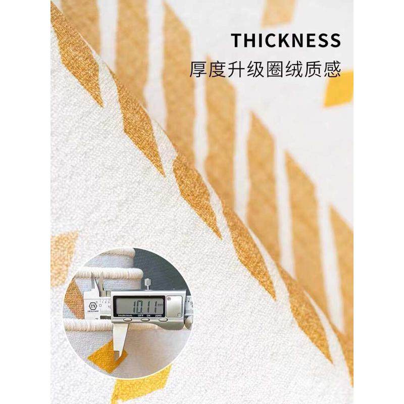 意式简约奶油风耐脏现代轻奢极简圈绒地毯客厅卧室家用床边茶几毯,居家布艺,地毯,淘宝优惠券,粉丝福利购,淘宝优惠卷