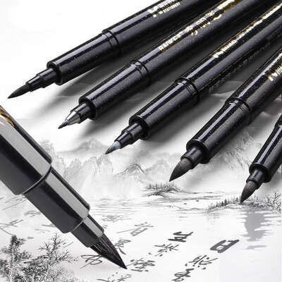 Calligraphy brushes, soft brushes that can be refilled with
