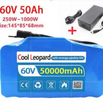 60V16S2P50Ah18650锂离子16串2并电池组滑板电动自行车