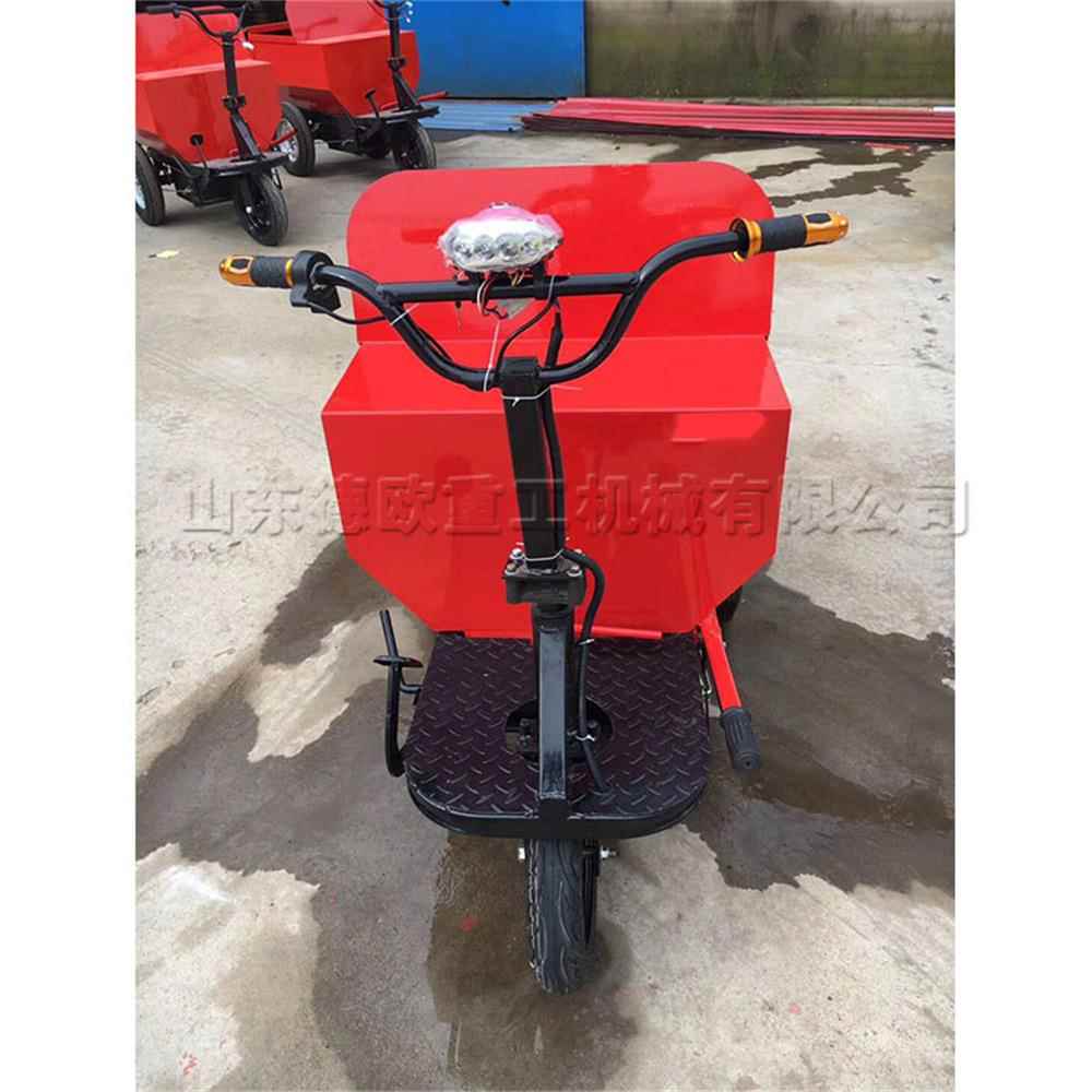 建筑施工手掀自卸翻斗车 电动三轮灰斗车 小型灵便型水泥运输车