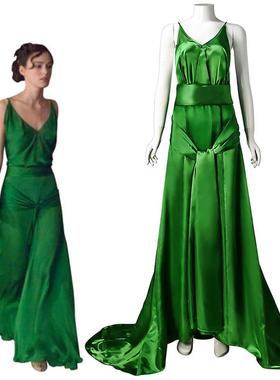 现货赎罪电影版Cecilia Thales 塞西莉亚泰丽思cos服绿色晚礼长裙