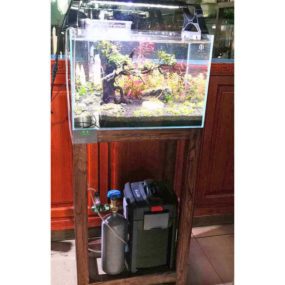 老榆木鱼缸底座实木底架水族箱水草缸榫卯底架 鱼缸装饰实木架子