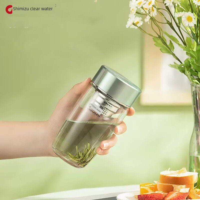 清水单层玻璃鹅蛋杯耐热女水杯茶杯创意过滤高硼硅酸盐茶杯