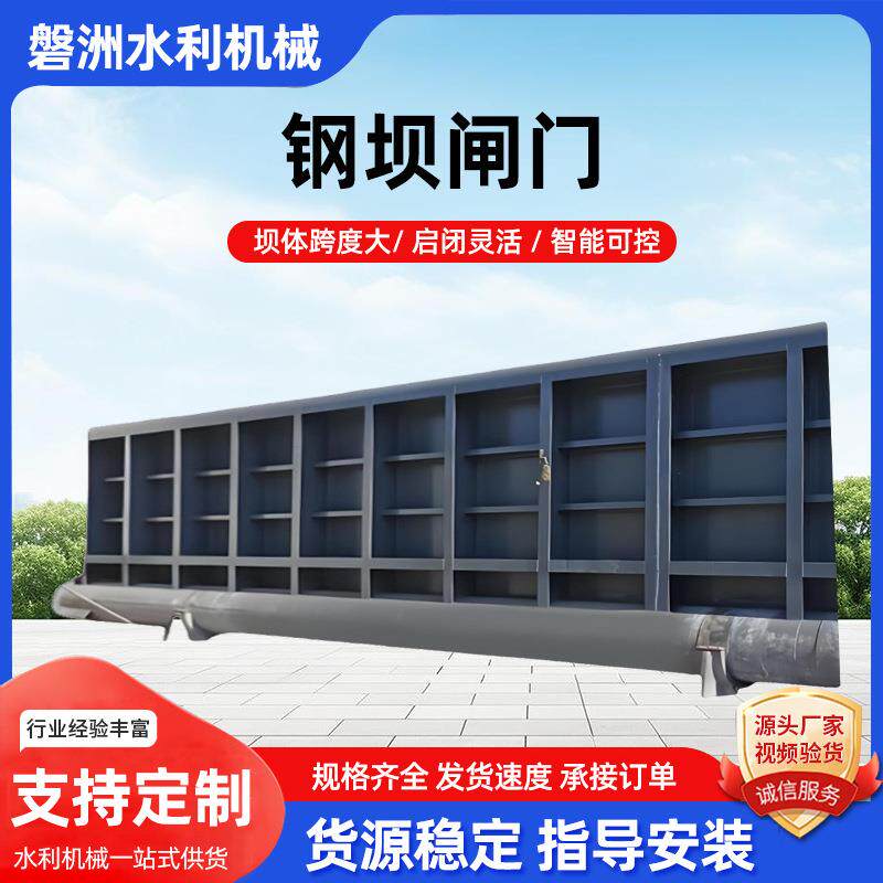 底轴驱动钢闸门液压翻板闸门水电站钢坝闸水利底轴驱动翻版闸门
