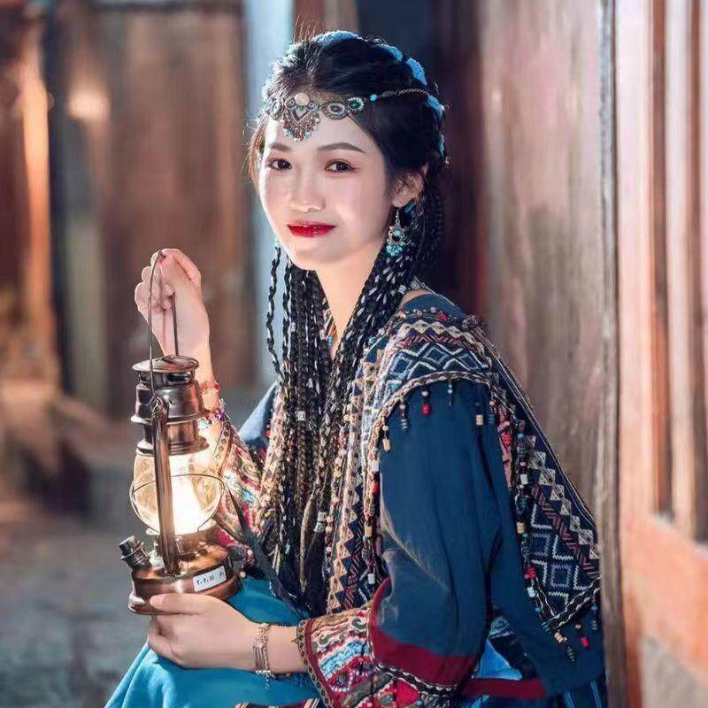 新款直销古风脏辫假发女麻花长辫子仿真发甜酷网红女孩拳击辣妹银