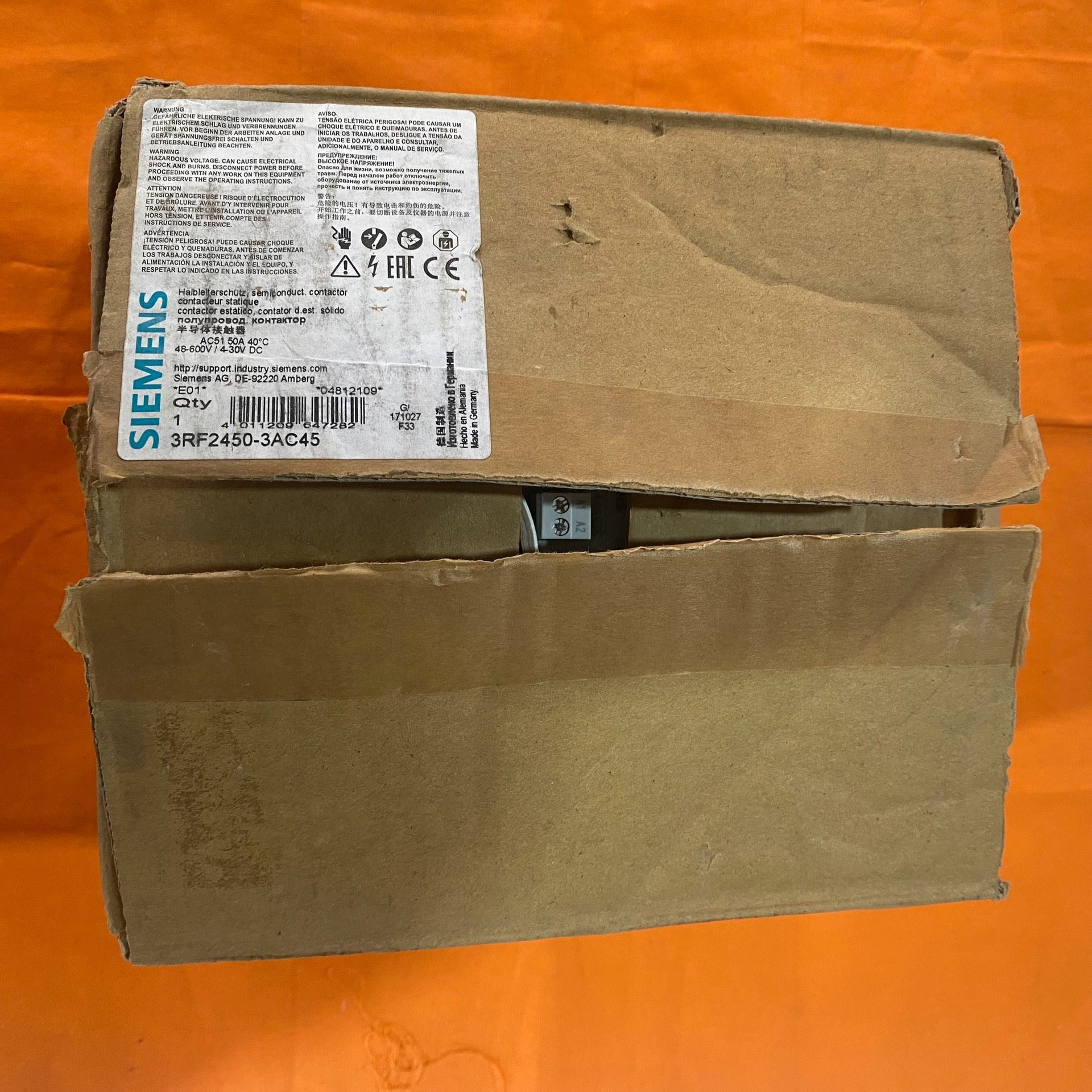 全新正品原装SIEMENS西门子3RF2450-3AC45半