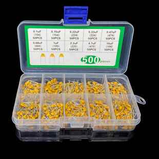 10种规格0.1 474 225 475插件独石电容 334 105 224 154 10uF 684