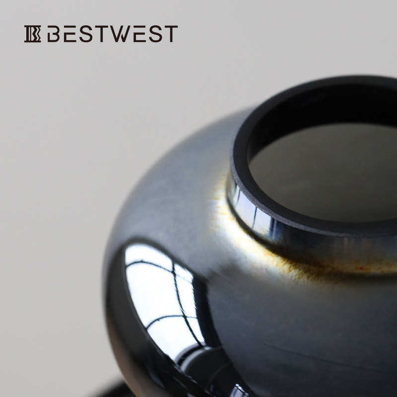 爆款复古玻璃大理石花瓶花器 家居轻奢样板间软装饰,家居饰品,花瓶,淘宝优惠券,粉丝福利购,淘宝优惠卷