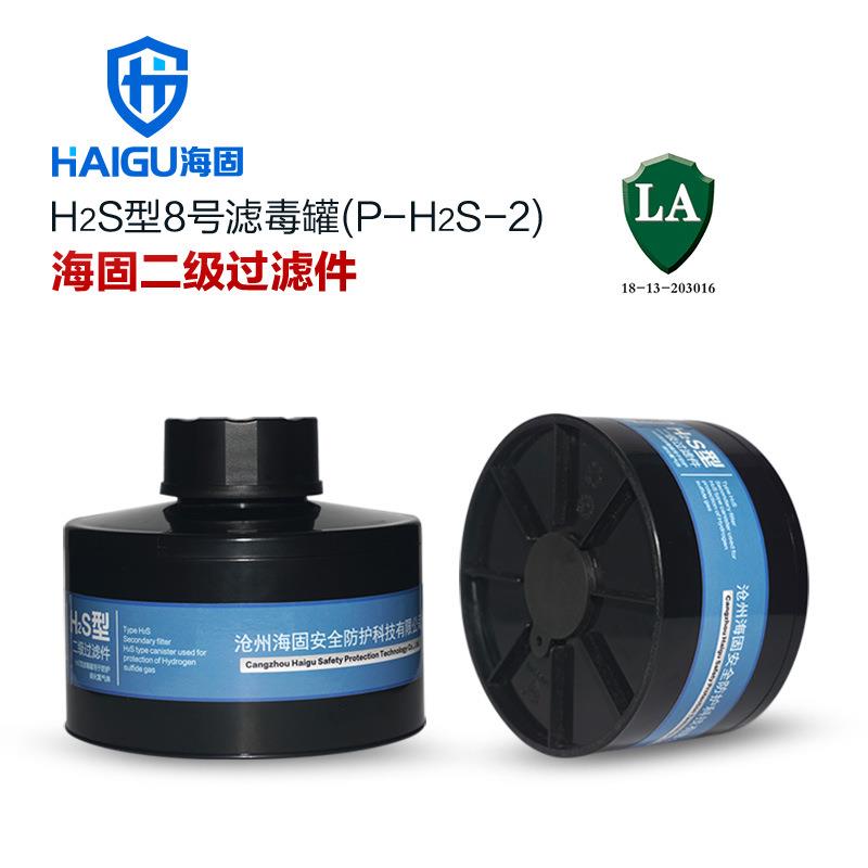 海固HG-ABS/P-H2S-2级滤毒罐 硫化氢 氨气滤毒罐 硫化氢防护
