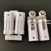 厨房浴室玻璃推拉门三扇一体铝合金门配件