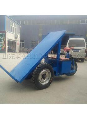 电三轮卸平板拉砖车工地拉运砖翻斗车KLB手动动自骑行式砖车