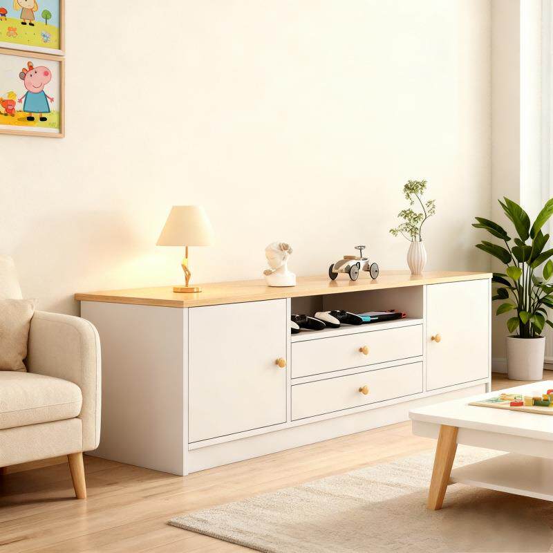 电视柜客厅家用落地收纳柜小户型出租屋储物一体卧室高款电视机柜