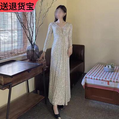 年会主持人礼服端庄大气2026新款大合唱团指挥演出服长袖日常可穿