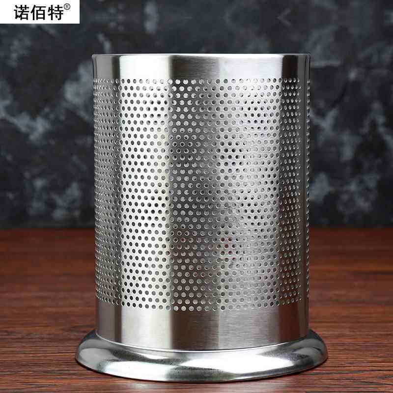 加厚不锈钢筷子筒304商用奶茶吧台收纳盒放吸管筒桶置物架筷子笼
