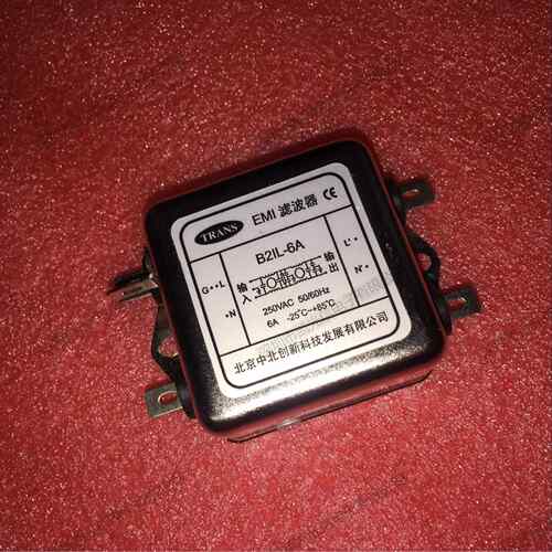 EMI电源滤波器 B2IL-6A 双极滤波220V 6A 噪音电磁干扰滤波器