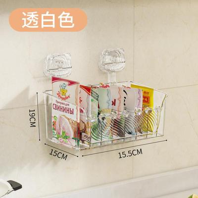 小熊吸盘调料收纳容量打孔置物架