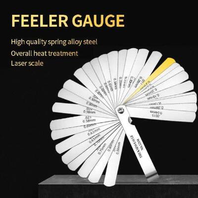 32 Blades Metric Feeler Gauge 0.04-0.88 High Precision