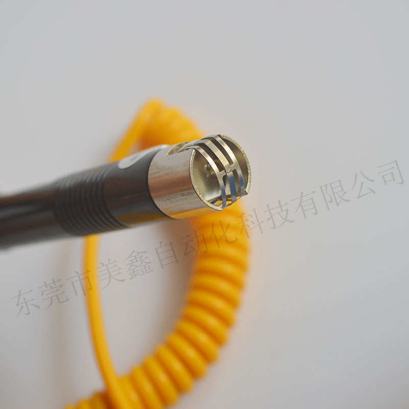 K型表面热电偶黄色弹簧线表面探头直柄式NR-81531B