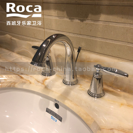 roc乐家威尼斯台式双把面盆龙头，5a4485c0n5a4486c0n新古典(新古典)三孔