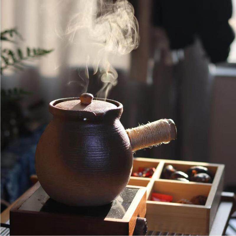 云南陶罐烤茶煮茶罐明火干烧炉煮茶壶罐土sHESdzEG陶罐烧陶水围壶