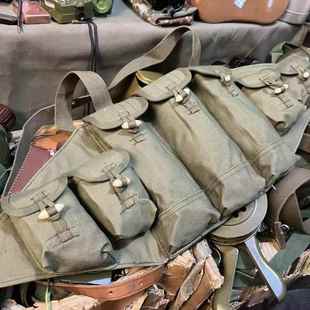 56式 轻型70年 胸挂冲携行具帆布工具袋战术背心胸挂包军迷收藏老式