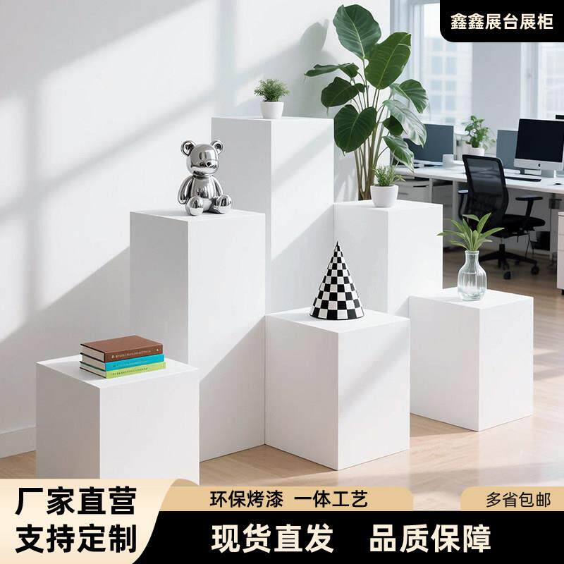 定制木质烤漆展台展示台产品展示柜展厅专用展柜高低流水台橱窗台