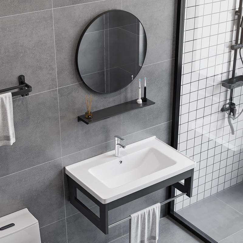 挂墙式洗手盆柜组合卫生间洗漱阳台一体陶瓷家用浴室小户型洗脸盆