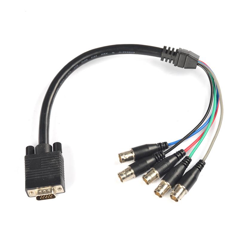 HDI显示屏连AUC接线HDAMI转5RC频端视子线束数据采M集线