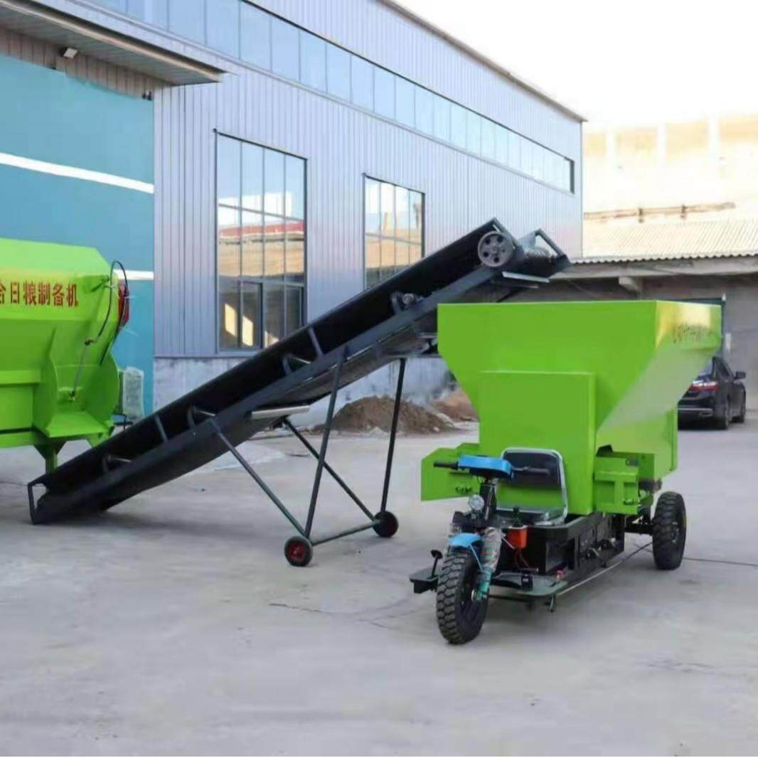 TMR全日粮牛羊养殖草料搅拌机饲料卧式粉碎柔丝一体机草机机械