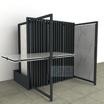 瓷砖架小抽拉旋展展转架*抽拉A09柜大板架展石材样品大理石示架