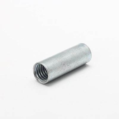 M6M8M10圆柱连接螺母连接头铁镀锌圆形接驳螺母