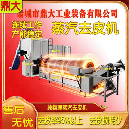 黄桃蒸汽去皮机不锈钢食品级智能PLC控制精准去皮果肉保护