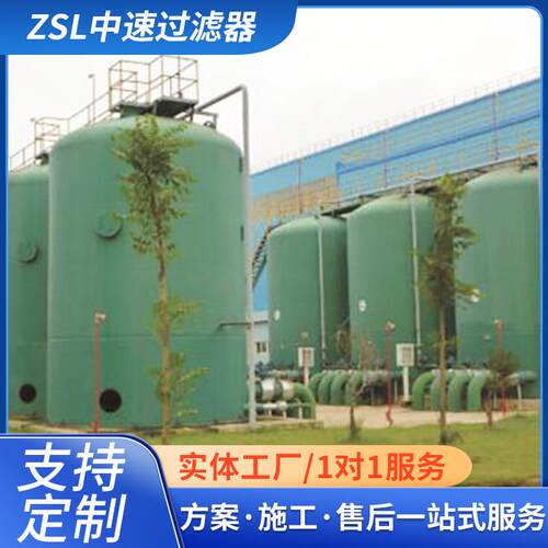 厂家直供重力式无阀过滤器 无阀机械过滤器钢制 ZSL中速过滤器