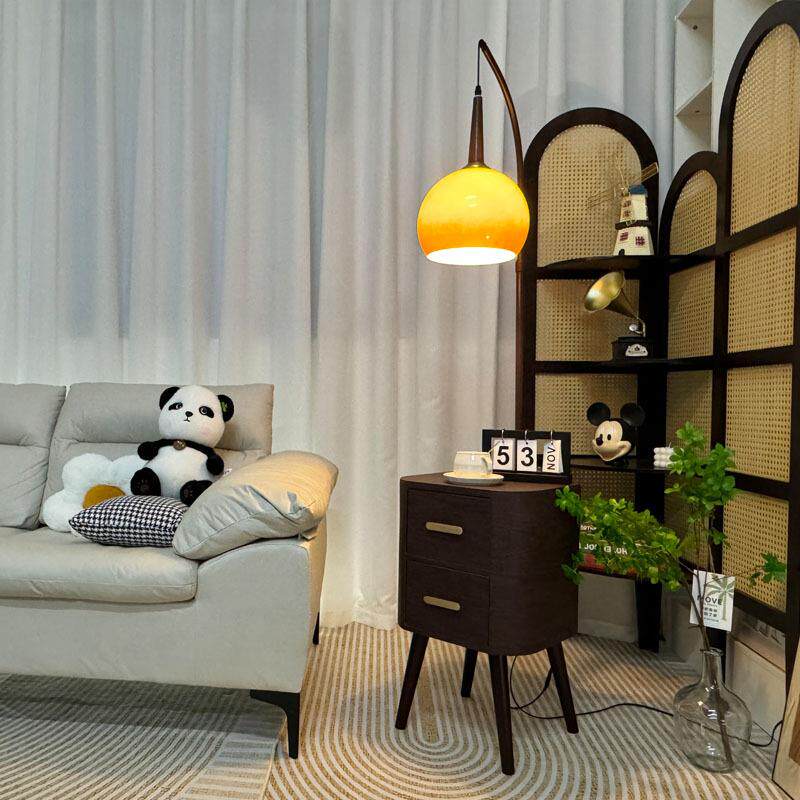 古风落地灯一客厅卧室床头柜中台氛围沙发旁边置物架法式复949古