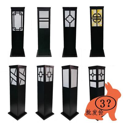 2023年现货现代中式户外草坪灯草地灯方形简约花园别墅庭院灯