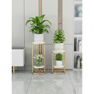 斯堪的纳维亚铁制客厅花架储物架落地式多层阳台电视柜Pothos花盆