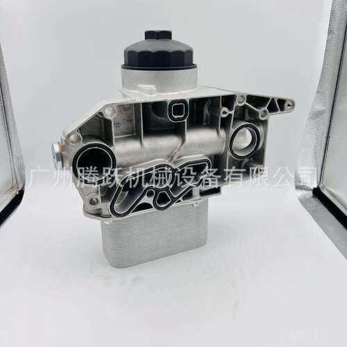挖掘装载机配件扇E机C2机1BJJ0D6D发动机油热器芯总成